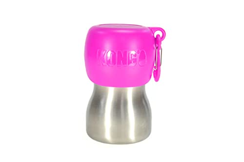 KONG H2O KG95PNK - Botella de agua (acero inoxidable, 0,28 L), color rosa