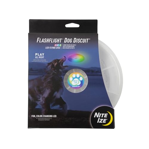 Nite Dog Disco de Vuelo con luz LED, 8.2 x 8.2 x 0.9 Pulgadas