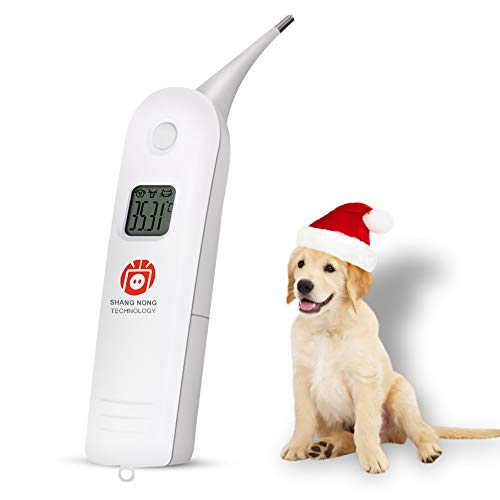Termómetro Electrónico para Animales Termómetro para Mascotas El termómetro Digital es un Termómetro Rectal Rápido para Perros, Gatos, Caballos, Ganado, Clínica de Mascotas