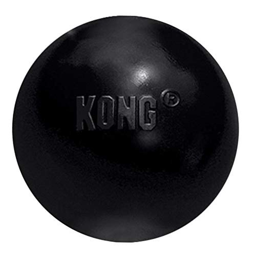 KONG - Extreme Ball - Juguete de caucho para mandíbulas potentes, negro - Para Perros Medianos/Grande