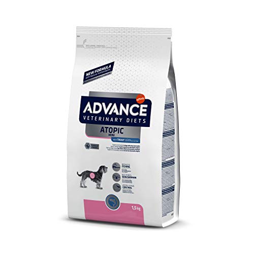 Advance Veterinary Diets Atopic Mini - Pienso para Perros con Dermatitis atópica con Trucha - 1,5kg