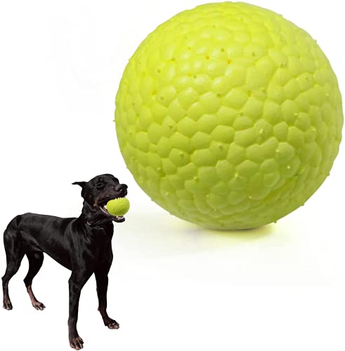 Pelotas para perros para masticadores agresivos, pelota para perros hinchable indestructible, liviana y flotante, pelota para masticar duradera para perros grandes y medianos para buscar y jugar.