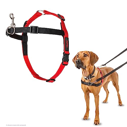 Arnés de control frontal HALTI - Para evitar que tu perro tire de la correa, Ajustable, Ligero y Fácil de Usar. Adiestramiento canino antitirones Arnés para perros grandes (Talla L)