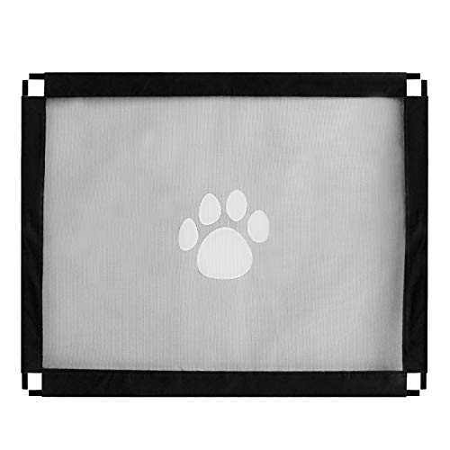 Magic Gate Dog Barrera de Seguridad Plegable Portátil para Perro Puerta de Seguridad Aislada para Perros y Mascotas 39x31.5