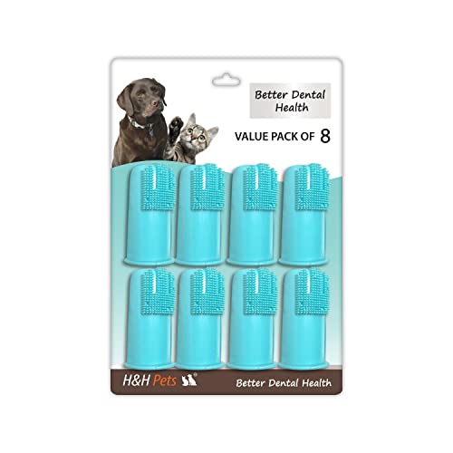 H&H Pets Cepillos de dientes para perros, cepillo profesional para dientes de gato y perro, suministros para cachorros, cepillo para perros, perfecto para perros y gatos, cepillo para gatos,