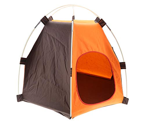 Be In Your Mind Plegable Pet House Cat Dog Cama suave Kennel Camping Tent Cage para uso interior y exterior