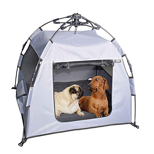 Teuffe Casa & tienda de campaña para perros y gatos, incluye colchón plegable