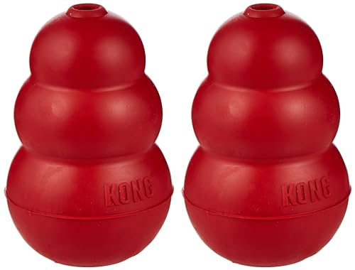 KONG Juguete clásico para Perros medianos, Paquete de 2, para Razas Medianas (7-16 kg)