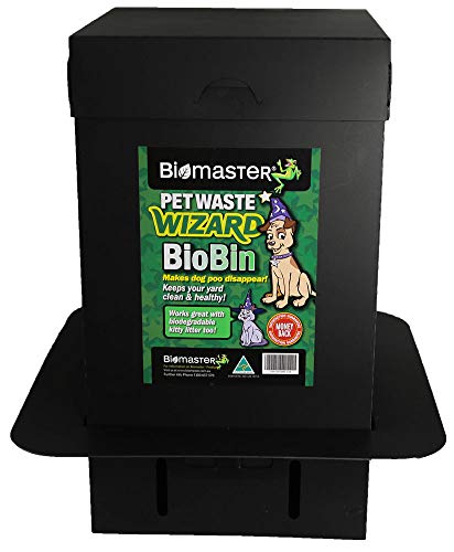 Pet Waste Wizard BioBin Unidad de eliminación de residuos para mascotas, digestor de residuos (material 100% reciclado, 10 pulgadas de ancho x 18 pulgadas de alto)