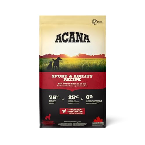 Acana Sport & Agility, Comida para Perros, Ingredientes Frescos, un saco, 11400 gr