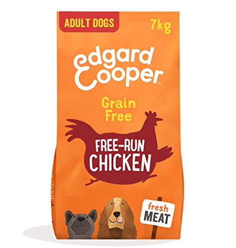 Edgard & Cooper Pienso para Perros, Adultos, (Pollo, 7kg), Alimento seco Natural sin Cereales, Carne Fresca y sin azúcares añadidos, proteína de Calidad
