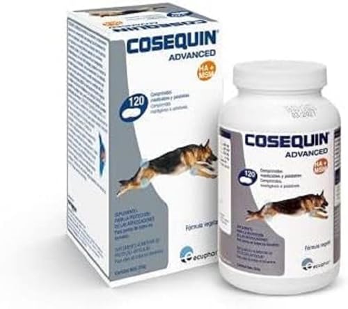Cosequin SE506112 Cuidado Cadera y Articulaciones Canino DS Msm Ha 120CPD, sabor neutro, 0.33 kg.