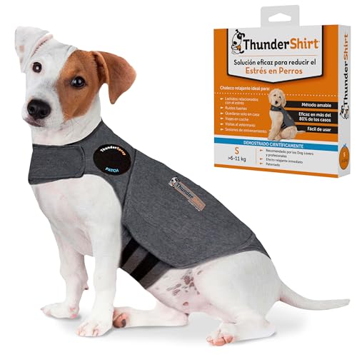 Thundershirt - HGS-T01, Chaleco Relajante para Perros (Antiestrés, Ayuda a Reducir la ansiedad), Gris, S