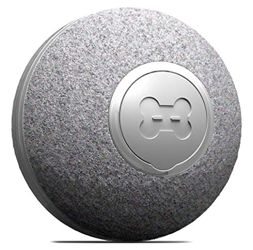 DIIBRA Mini Ball 2.0 by cheerble – Juguete eléctrico pequeño como una pelota de tenis de mesa con revestimiento de lana, interactivo y 100% automático, pequeño y ligero para gatos