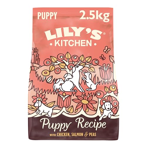 Lily's Kitchen Pienso natural para cachorros: receta con pollo, salmón y guisantes (2.5kg bolsa)