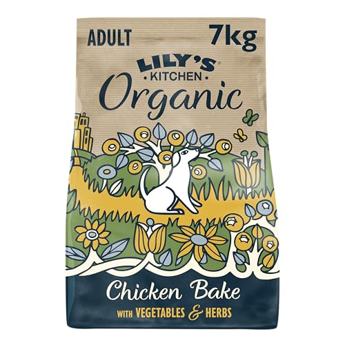 Lily's Kitchen Orgánico Completo Pienso Seco para Perros Adultos, con Pollo, 7 kg