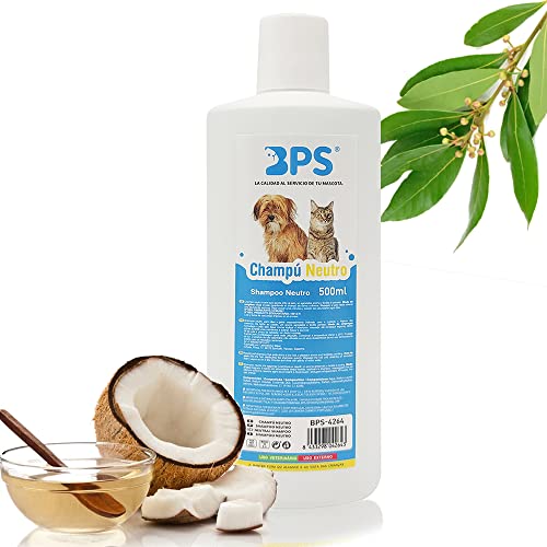 BPS Champú Neutro para Piel Delicada Shampoo para Perro Gato Animales Domésticos 500ml BPS-4264