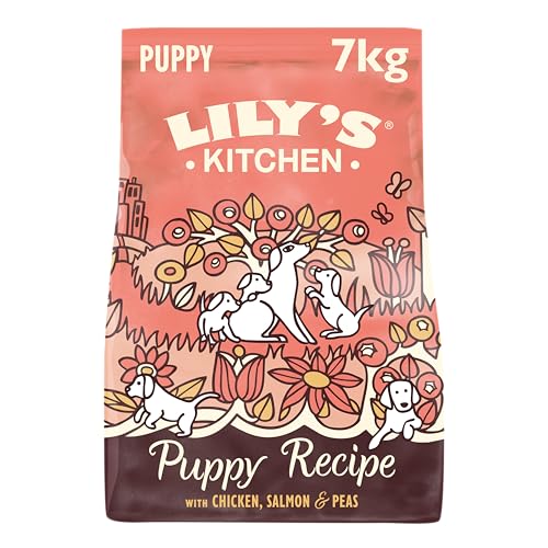Lily's Kitchen Pienso natural para cachorros: receta con pollo, salmón y guisantes (7kg bolsa)